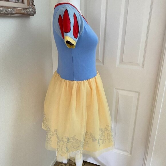 Target Girls' Snow White Seven Dwarfs Cosplay Dress Light Blue Yellow Size XL - Picture 9 of 12